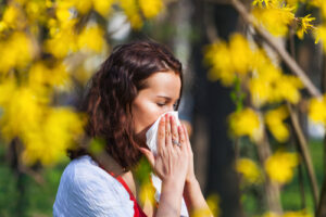 blowing the nose